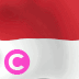 Monaco-Landesflagge, Elgato-Streamdeck und Loupedeck animierte GIF-Symbole als Hintergrundbild für Tastenschaltflächen